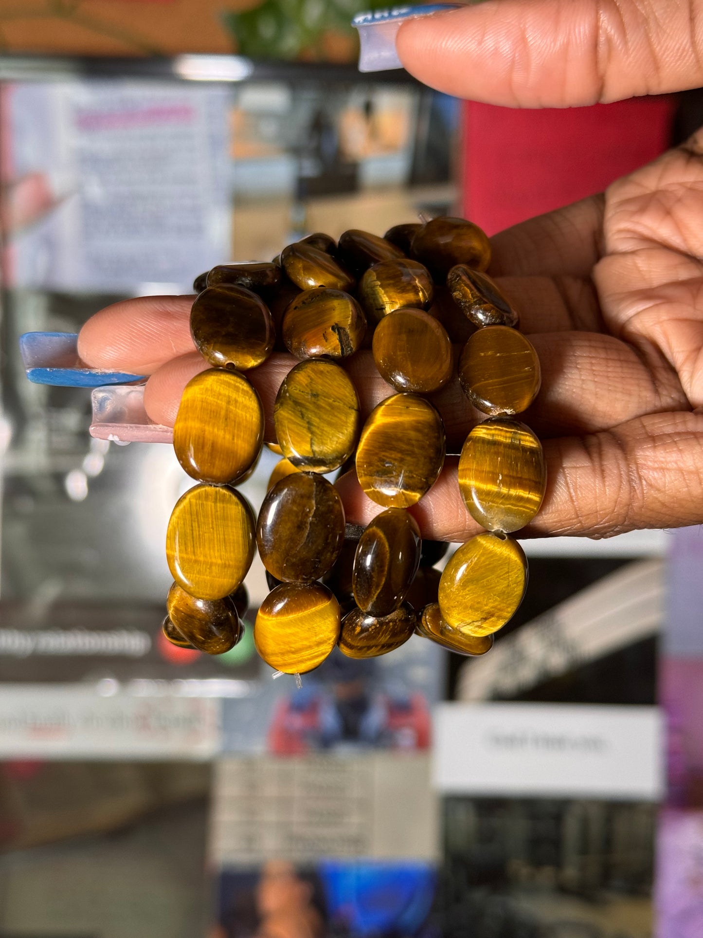 Tigers Eye Oval Bracelet