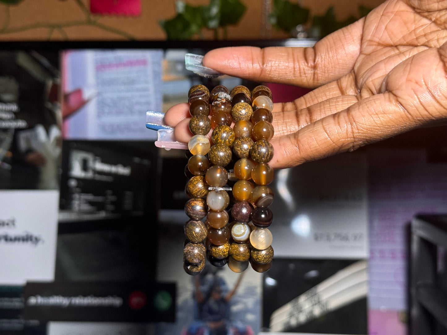 Brown Agate Bracelet